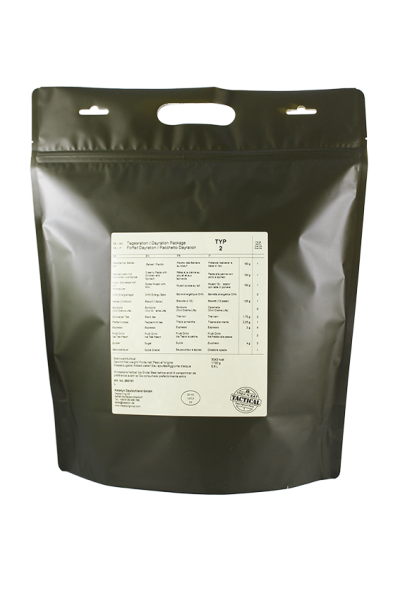 EMERGENCY FOOD Pacchetto Razione Giorno Tipo 2 Linea Tattica