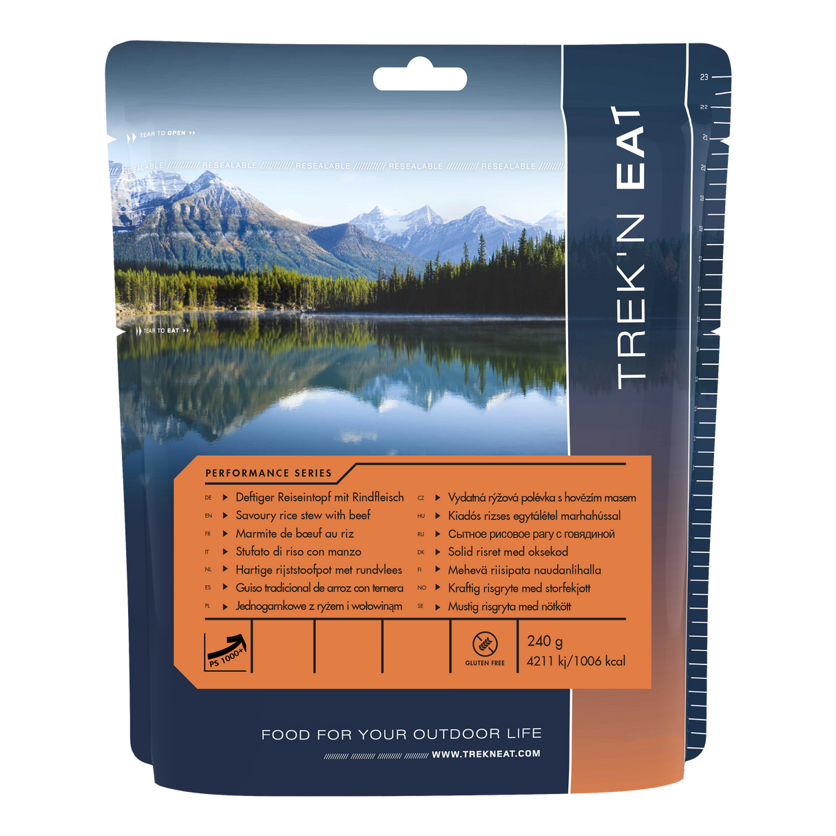 TREK'N EAT Stufato sostanzioso di riso e manzo PS1000+