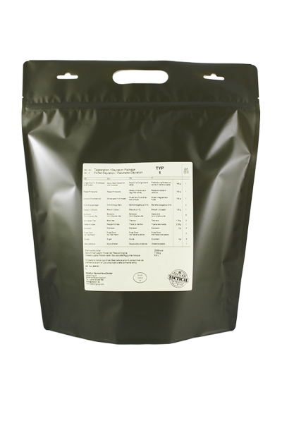 EMERGENCY FOOD Pacchetto Razione Giorno Tipo 1 - Linea Tattica