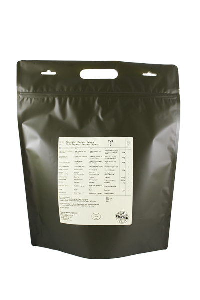 EMERGENCY FOOD Pacchetto Razione Giorno Tipo 3 Linea Tattica