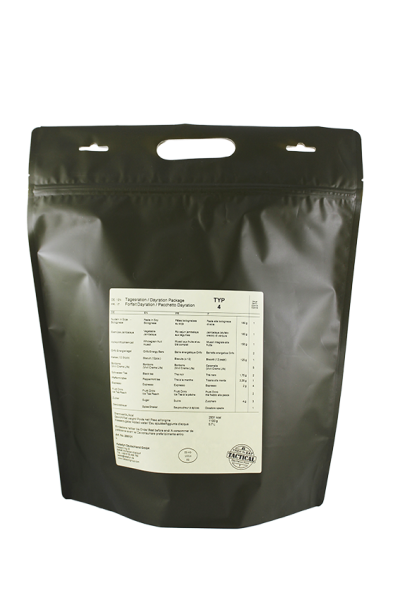 EMERGENCY FOOD Pacchetto Razione Giorno Tipo 4 Linea Tattica - vegetariano