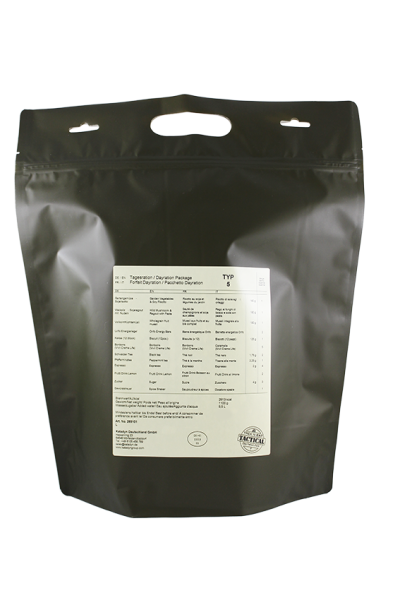 EMERGENCY FOOD Pacchetto Razione Giorno Tipo 5 Linea Tattica - vegetariano