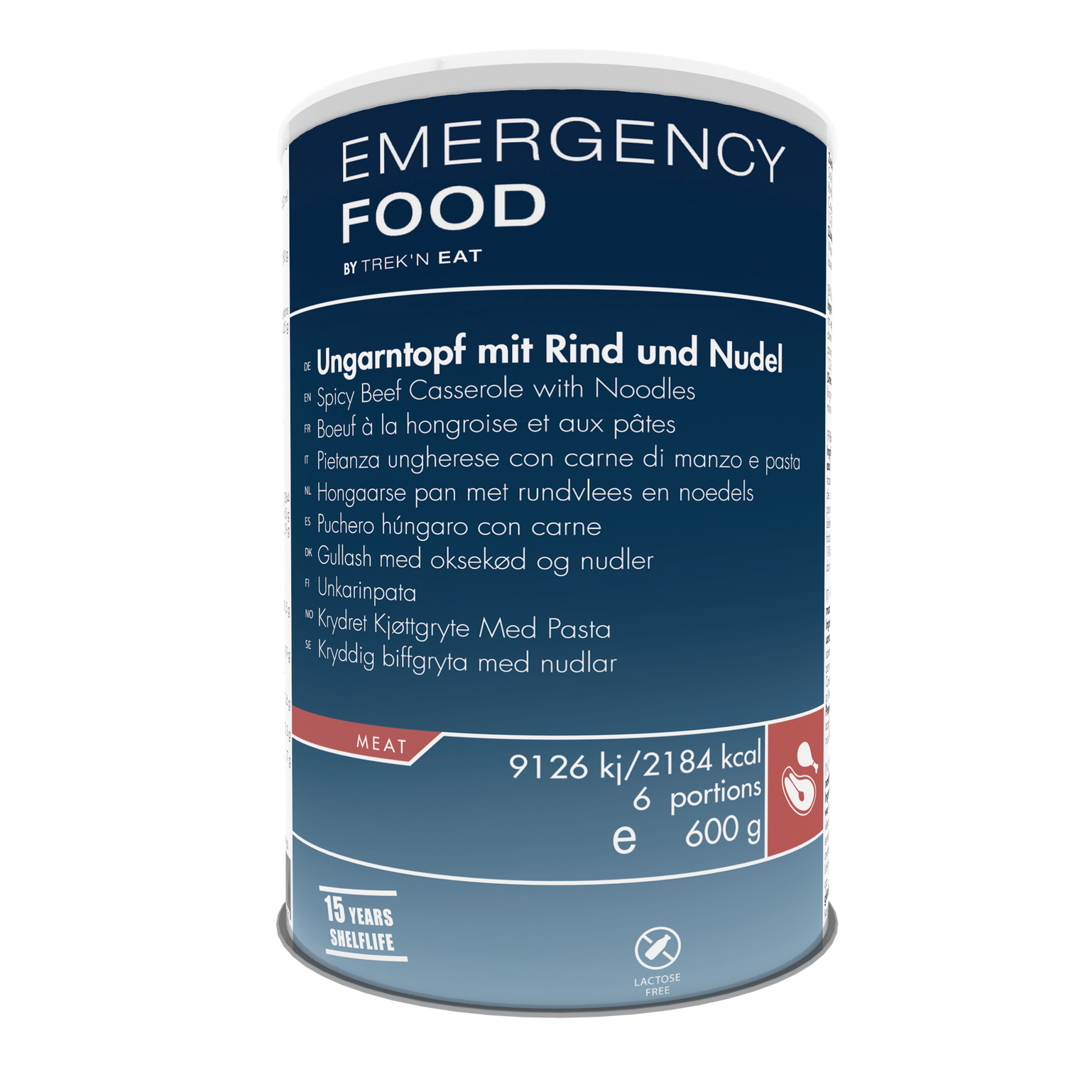 EMERGENCY FOOD Pietanza ungherese con carne di manzo e pasta