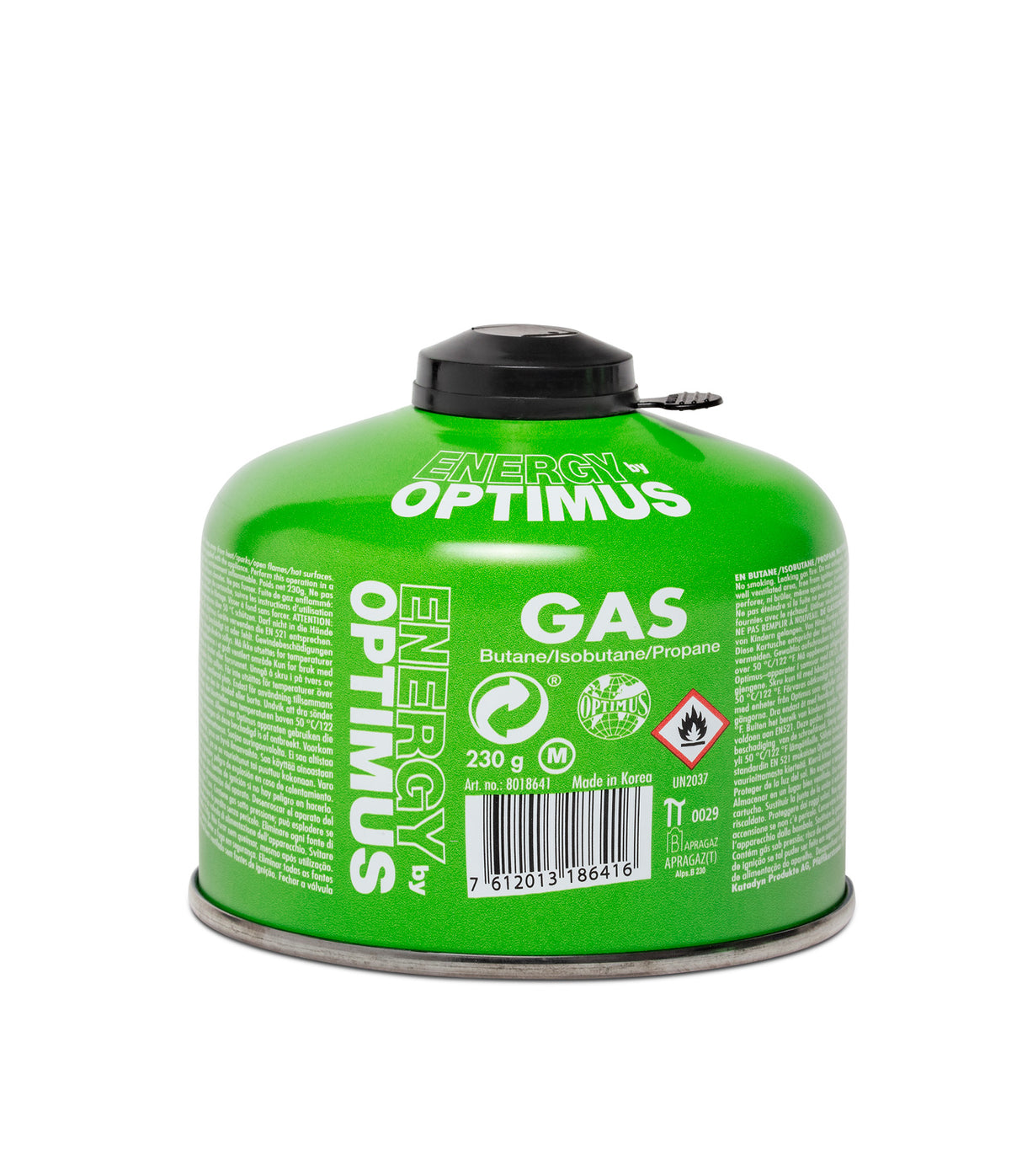 Optimus Gas 230g Butano/Isobutano/Propano